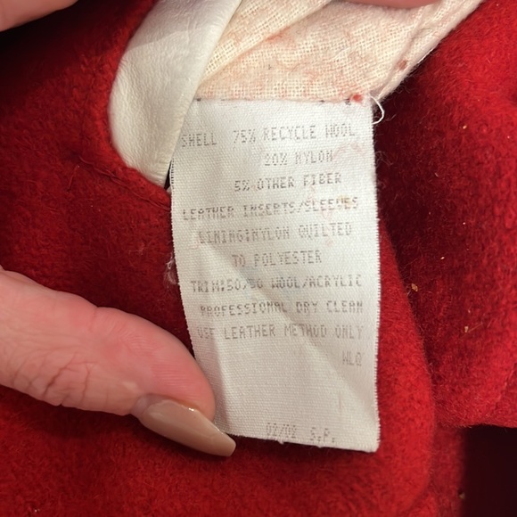 Vintage, VARSITY LETTERMAN JACKET, wool/leather.  Made in the USA - Picture 13 of 13